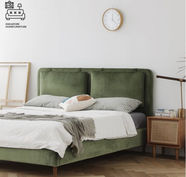 Bastogne Velvet Bed Frame Singapore SingaporeHomeFurniture