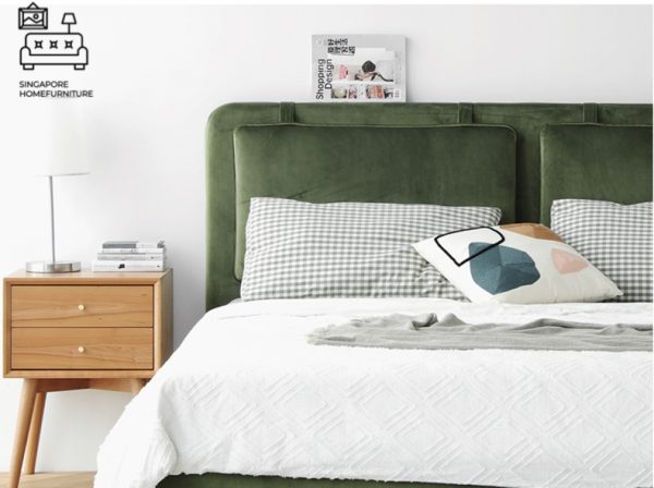 Bastogne Velvet Bed Frame Singapore SingaporeHomeFurniture