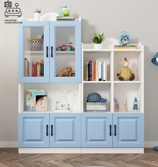 Campina Bookshelf With Doors Singapore Cabinet With Doors Singapore SingaporeHomeFurniture