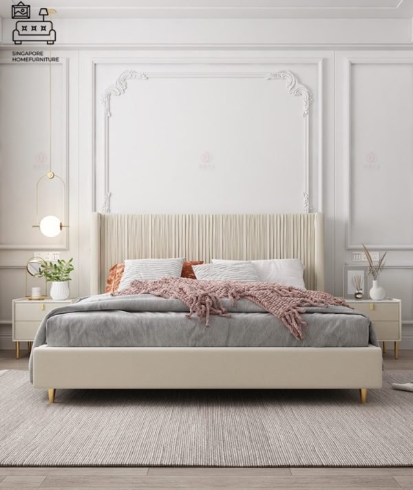 Chimay Velvet Bed Frame Singapore SingaporeHomeFurniture