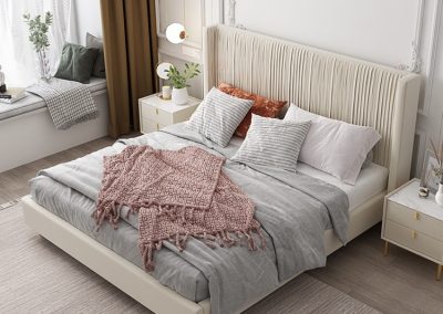 Chimay Velvet Bed Frame Singapore SingaporeHomeFurniture