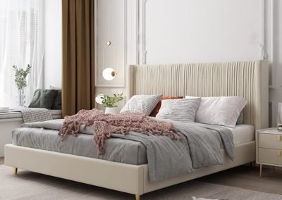 Chimay Velvet Bed Frame Singapore SingaporeHomeFurniture