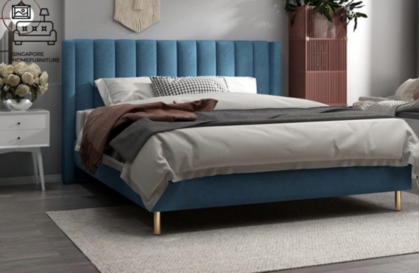 Fontaine Velvet Bed Frame Singapore SingaporeHomeFurniture