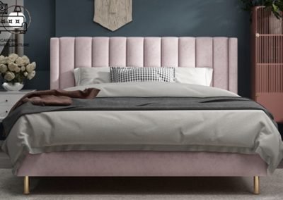 Fontaine Velvet Bed Frame Singapore SingaporeHomeFurniture