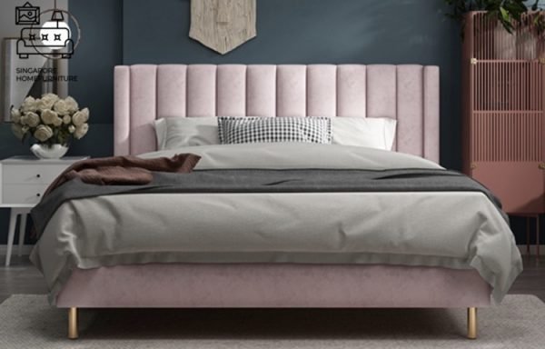 Fontaine Velvet Bed Frame Singapore SingaporeHomeFurniture