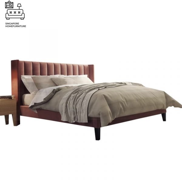 Fontaine Velvet Bed Frame Singapore SingaporeHomeFurniture