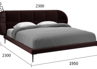 Leuze Velvet Bed Frame Singapore SingaporeHomeFurniture