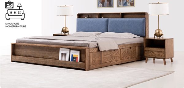 Marche Storage Bed Frame Singapore Gas Lift Bed Frame Singapore SingaporeHomeFurniture