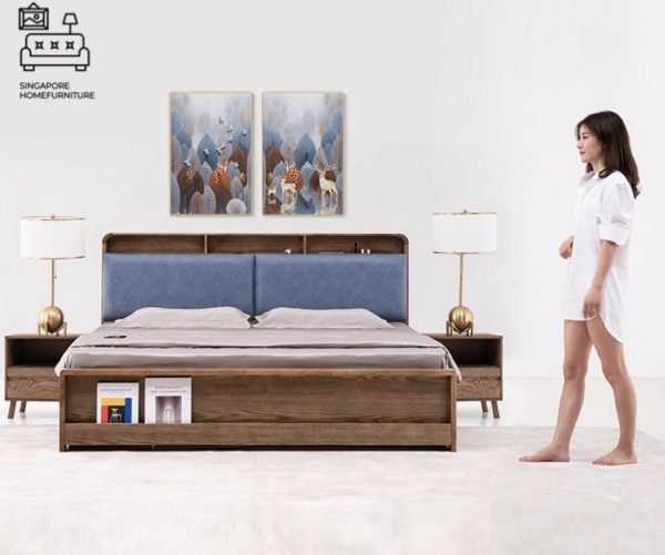 Marche Storage Bed Frame Singapore Gas Lift Bed Frame Singapore SingaporeHomeFurniture