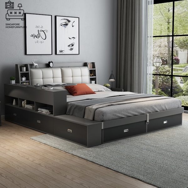 Nivelles Storage Bed Frame Singapore Gas Lift Bed Frame Singapore SingaporeHomeFurniture