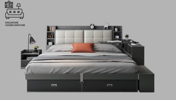 Nivelles Storage Bed Frame Singapore Gas Lift Bed Frame Singapore SingaporeHomeFurniture