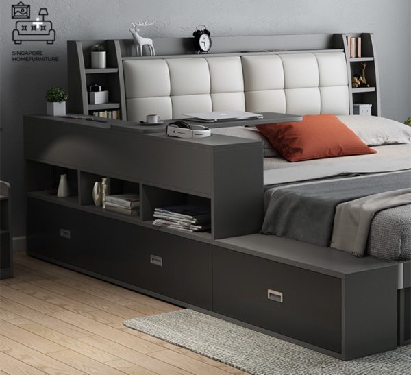 Nivelles Storage Bed Frame Singapore Gas Lift Bed Frame Singapore SingaporeHomeFurniture