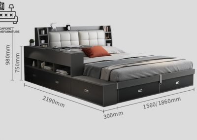 Nivelles Storage Bed Frame Singapore Gas Lift Bed Frame Singapore SingaporeHomeFurniture