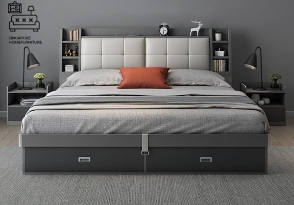 Nivelles Storage Bed Frame Singapore Gas Lift Bed Frame Singapore SingaporeHomeFurniture