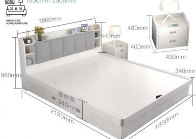 Ottignies Storage Bed Frame Singapore Gas Lift Bed Frame Singapore SingaporeHomeFurniture