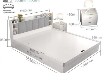 Ottignies Storage Bed Frame Singapore Gas Lift Bed Frame Singapore SingaporeHomeFurniture