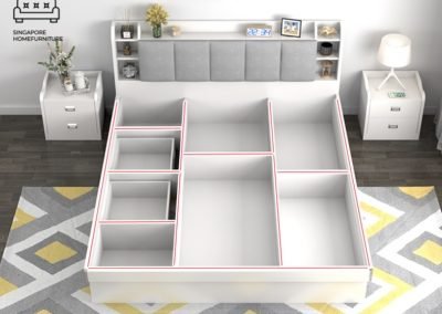 Ottignies Storage Bed Frame Singapore Gas Lift Bed Frame Singapore SingaporeHomeFurniture