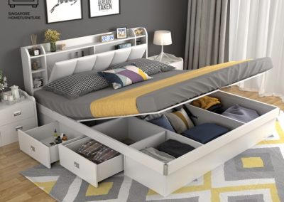 Ottignies Storage Bed Frame Singapore Gas Lift Bed Frame Singapore SingaporeHomeFurniture