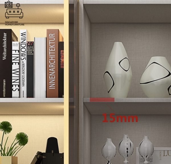 Reghin Bookshelf With Doors Singapore Cabinet With Doors Singapore SingaporeHomeFurniture
