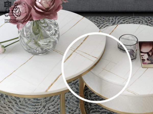 VIANEN® Coffee Table with Storage | Nesting Table | 3 Sizes: 60cm, 70cm, 80cm | 2 Materials: Slate, Reflective Slate | Multiple Colour Option | Ample Storage Space | $$ - Image 16
