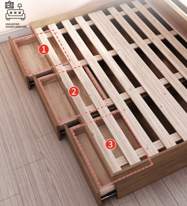 ANDENNE® Pull Out Bed Frame | Normal Bed & Pull Out Bed Available | 1 Size: Queen | Option: Mattress | $$$$ - Image 4