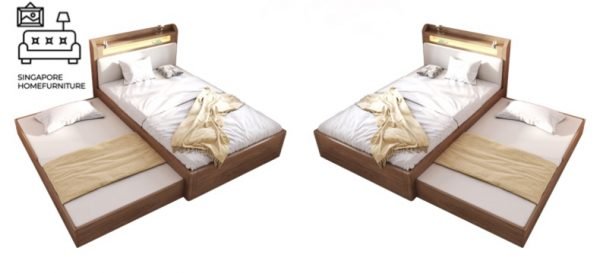 ANDENNE® Pull Out Bed Frame | Normal Bed & Pull Out Bed Available | 1 Size: Queen | Option: Mattress | $$$$ - Image 11