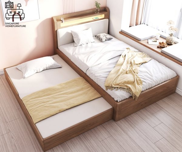 ANDENNE® Pull Out Bed Frame | Normal Bed & Pull Out Bed Available | 1 Size: Queen | Option: Mattress | $$$$ - Image 10