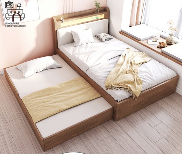 ANDENNE® Pull Out Bed Frame | Normal Bed & Pull Out Bed Available | 1 Size: Queen | Option: Mattress | $$$$ - Image 9