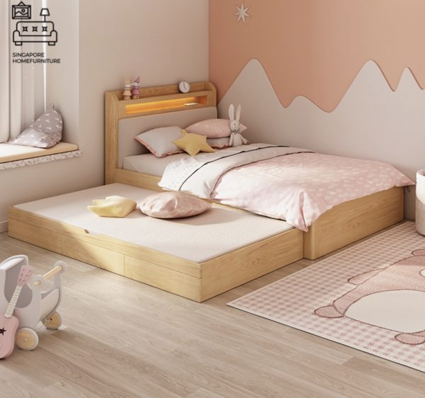 ANDENNE® Pull Out Bed Frame | Normal Bed & Pull Out Bed Available | 1 Size: Queen | Option: Mattress | $$$$ - Image 7