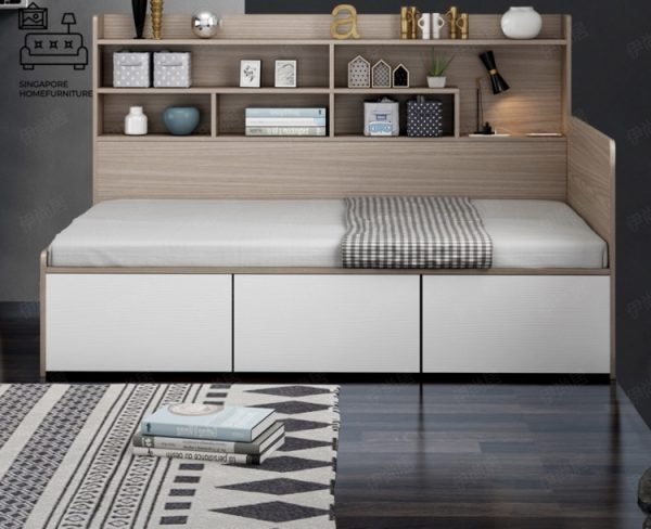BREE® Pull Out Bed Frame | 3 Options: Normal Bed, Pull Out Bed, Storage Bed | 3 Sizes: Twin, Small Double, Queen | Option: Mattress | $$$ - Image 2