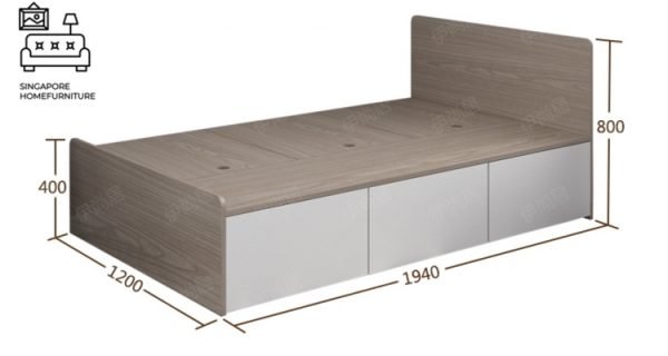 BREE® Pull Out Bed Frame | 3 Options: Normal Bed, Pull Out Bed, Storage Bed | 3 Sizes: Twin, Small Double, Queen | Option: Mattress | $$$ - Image 5
