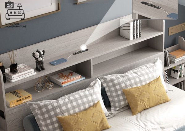 DAMME® Pull Out Bed Frame | Normal Bed & Pull Out Bed Available | 2 Sizes: Small Double, Queen | Option: Mattress, Table, Drawers, Shelf | $$$ - Image 7