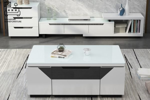 DOKKUM® Wooden Coffee Table | Hidden Storage | Convenient | Unique Design | Customised Colour | $$$$ - Image 13