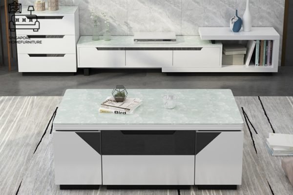DOKKUM® Wooden Coffee Table | Hidden Storage | Convenient | Unique Design | Customised Colour | $$$$ - Image 12