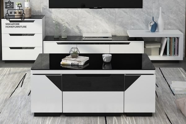 DOKKUM® Wooden Coffee Table | Hidden Storage | Convenient | Unique Design | Customised Colour | $$$$ - Image 11