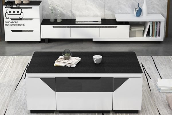 DOKKUM® Wooden Coffee Table | Hidden Storage | Convenient | Unique Design | Customised Colour | $$$$ - Image 10