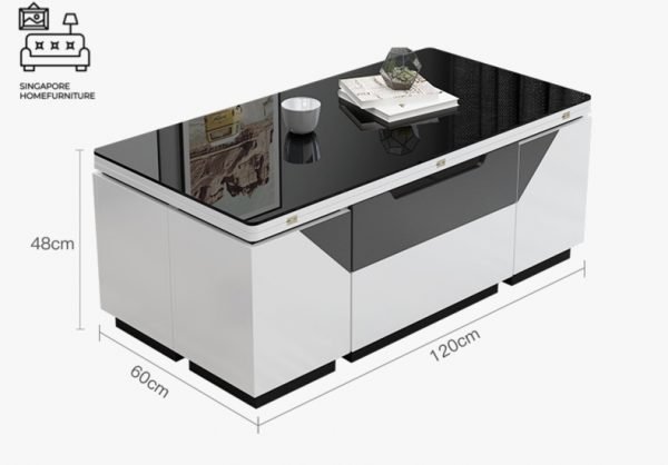 DOKKUM® Wooden Coffee Table | Hidden Storage | Convenient | Unique Design | Customised Colour | $$$$ - Image 8