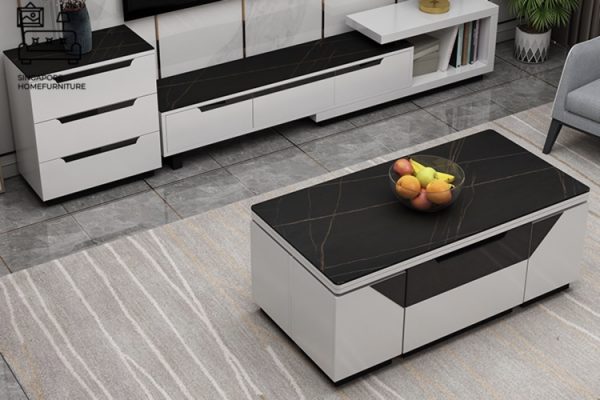 DOKKUM® Wooden Coffee Table | Hidden Storage | Convenient | Unique Design | Customised Colour | $$$$ - Image 5