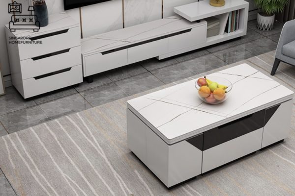 DOKKUM® Wooden Coffee Table | Hidden Storage | Convenient | Unique Design | Customised Colour | $$$$ - Image 4