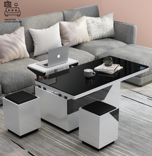 DOKKUM® Wooden Coffee Table | Hidden Storage | Convenient | Unique Design | Customised Colour | $$$$ - Image 22
