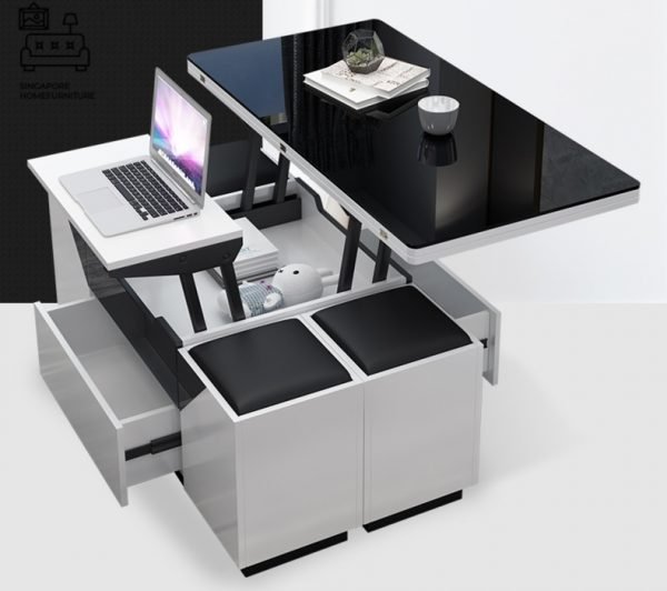 DOKKUM® Wooden Coffee Table | Hidden Storage | Convenient | Unique Design | Customised Colour | $$$$ - Image 21