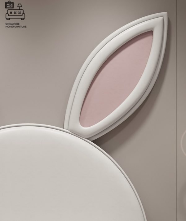 IZEGEM® Kids Bed Frame (Bunny) Guard B | 3 Sizes: Small Double, Queen, King | Option: Mattress, Side Table | $$$ - Image 11