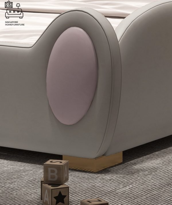 IZEGEM® Kids Bed Frame (Bunny) Guard B | 3 Sizes: Small Double, Queen, King | Option: Mattress, Side Table | $$$ - Image 10
