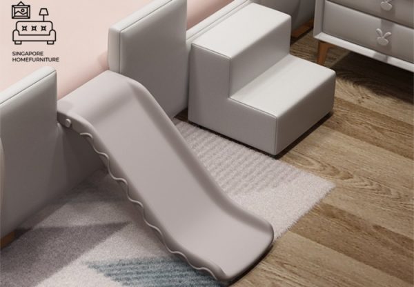 IZEGEM® Kids Bed Frame (Bunny) Guard B | 3 Sizes: Small Double, Queen, King | Option: Mattress, Side Table | $$$ - Image 15