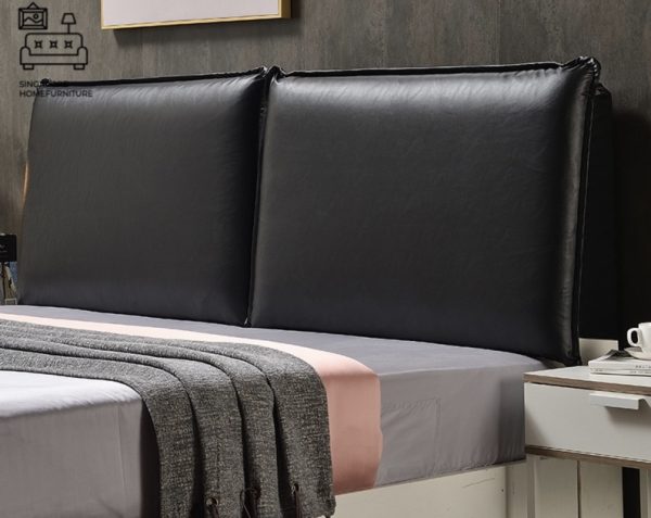 STRASSEN® Headboard Cushion | PU Leather | 12 Colour Options | 4 Sizes: Single, Small Double, Queen, King | $$ - Image 11