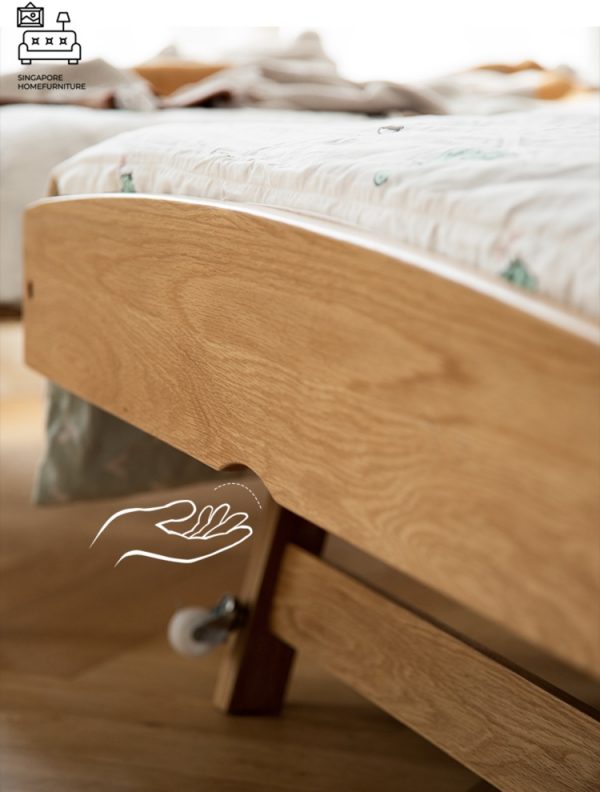 VISE® Pull Out Bed Frame | Normal Bed & Pull Out Bed Available | 2 Sizes: Twin, Small Double | Option: Mattress | $$ - Image 8