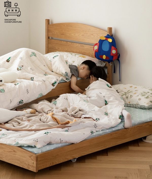 VISE® Pull Out Bed Frame | Normal Bed & Pull Out Bed Available | 2 Sizes: Twin, Small Double | Option: Mattress | $$ - Image 2