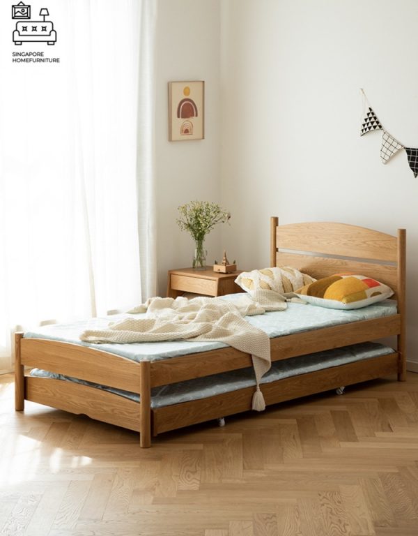 VISE® Pull Out Bed Frame | Normal Bed & Pull Out Bed Available | 2 Sizes: Twin, Small Double | Option: Mattress | $$ - Image 15