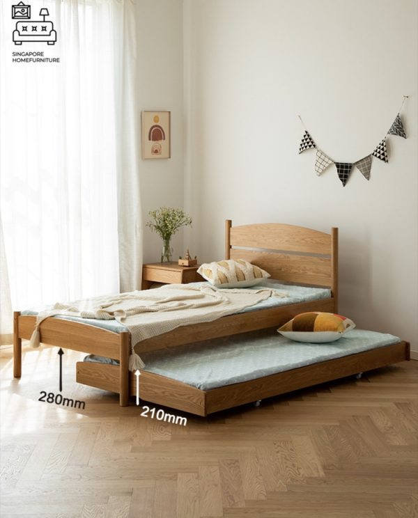 VISE® Pull Out Bed Frame | Normal Bed & Pull Out Bed Available | 2 Sizes: Twin, Small Double | Option: Mattress | $$
