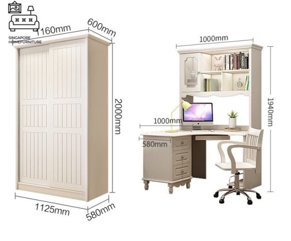 WERVIK® Pull Out Bed Frame | 3 Options: Normal Bed, Pull Out Bed, Storage Bed | 1 Sizes: Small Double | Option: Mattress, Table, Drawers, Shelf | $$ - Image 3